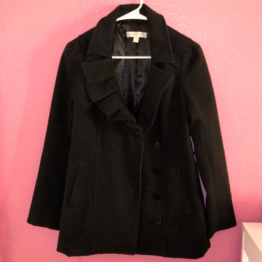 New York & Company Black Trench Coat ❄️